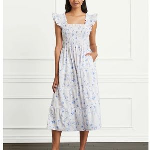 Ellie Nap Dress - Blue Botanical
